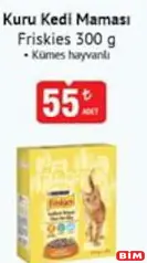 FRİSKİES KURU KEDİ MAMASI KÜMES HAYVANLI 300 G fiyat ve kampanya bilgisi